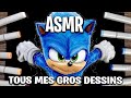 Asmr fr  je prsente tous mes gros dessins 