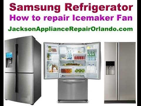 Samsung Refrigerator Repair How To Replace Icemaker Fan Youtube