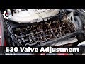 E30 Valve Adjustment