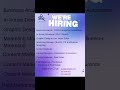 share your cv at kunal@shreehr.com