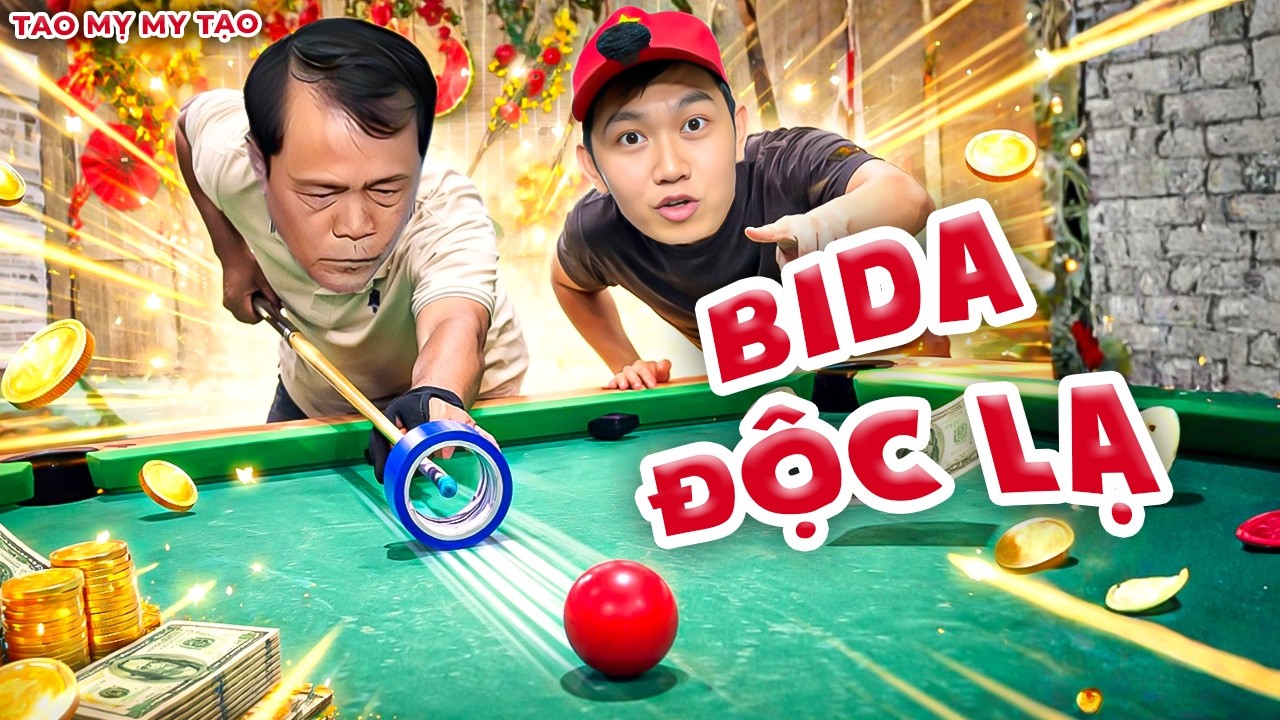 Tạo Báo Đố Team Bắn Cuộn Băng Keo Ụp Trái Bida Lụm Thưởng | Tao Mỵ My Tạo