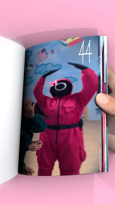 Min bantai dan letak 🎀 sebab nak diorang Flipbook 3D #shorts #flipbook #squidgame2