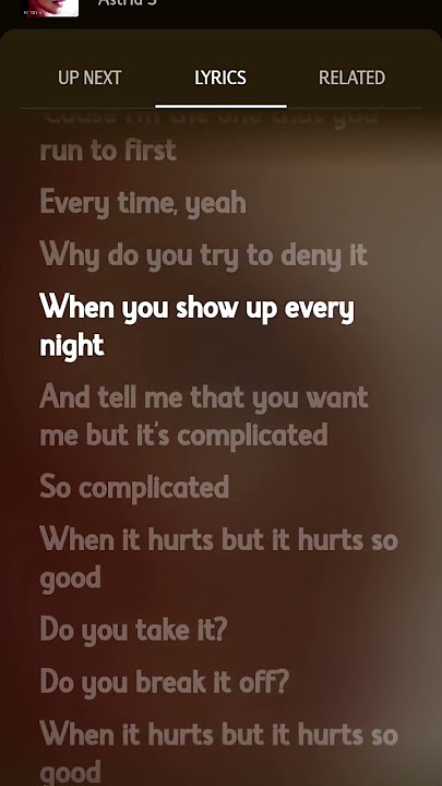 Hurts so good - Astrid S 🎧❤️‍🩹 #song #lyrics #ytmusic #The MusicVerse