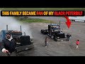 This american family loved my black peterbilt  really amazing