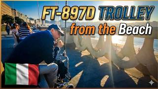 MILITARY JPC-12 ANTENNA does Beaches On The Air (IZ5BTC on 17m)
