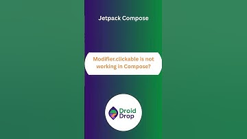 In Jetpack Compose Modifier.clickable Not Working?
