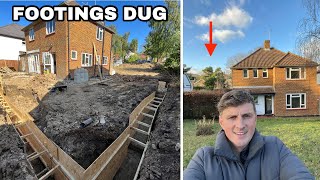 Footings Dug (AGAIN after nightmare weather) for our double storey side & single back extensions! by Nick Morris 6,239 views 8 months ago 11 minutes, 8 seconds