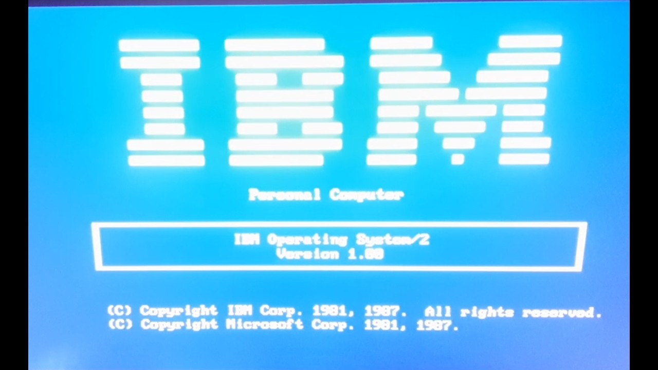 IBM OS/2 1.0 - YouTube