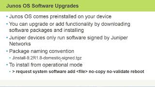 66 Junos OS Upgrades