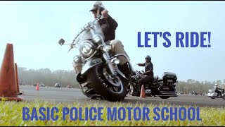 A Look into The Basic Police Motorcycle Operator School (80 hour course).