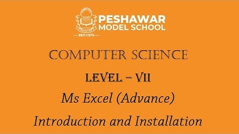 Kids tech | Computer Course | Class 7 | Introduction and Installation to Ms Excel
