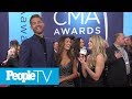 Brett Young On What Was Going On His Head When His Wife Walked Down The Aisle | CMAs 2018 | PeopleTV