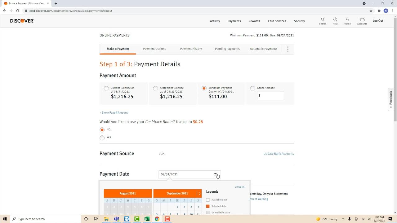 Pay Discover Bill With Paypal