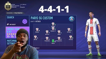 The BEST Formation For PSG In Fifa 21, Tactics and Instructions | Fifa 21 Online Seasons
