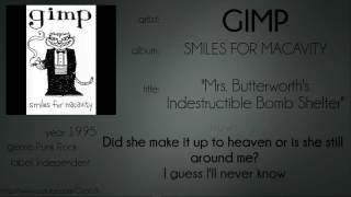 Gimp - Mrs. Butterworth's Indestructible Bomb Shelter (synced lyrics)