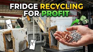 How Old Refrigerators Are Recycled Industrial Fridge Shredding Sorting Line