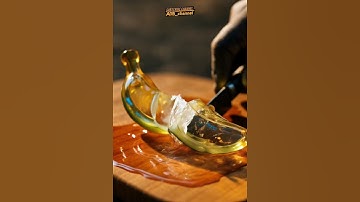 cutting banana peel with a knife #shorts #short #banana #food