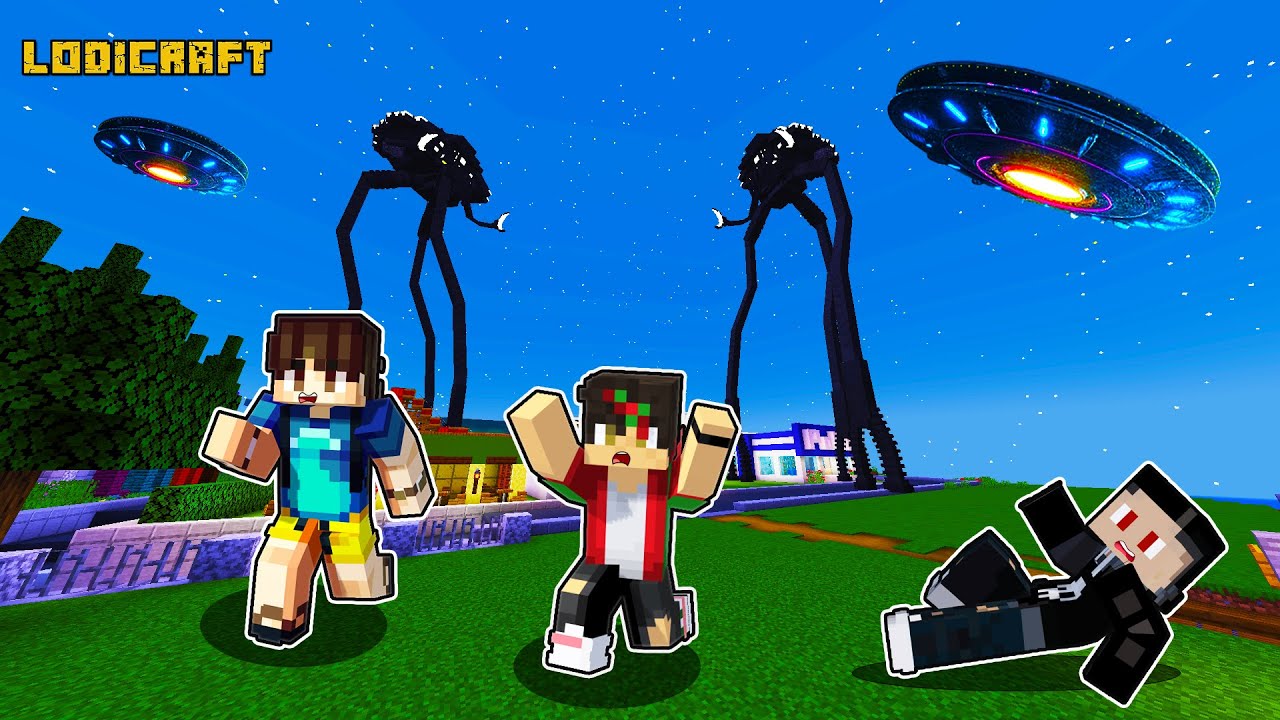 Alien Invasion of Lodi Island in Minecraft  (Tagalog)