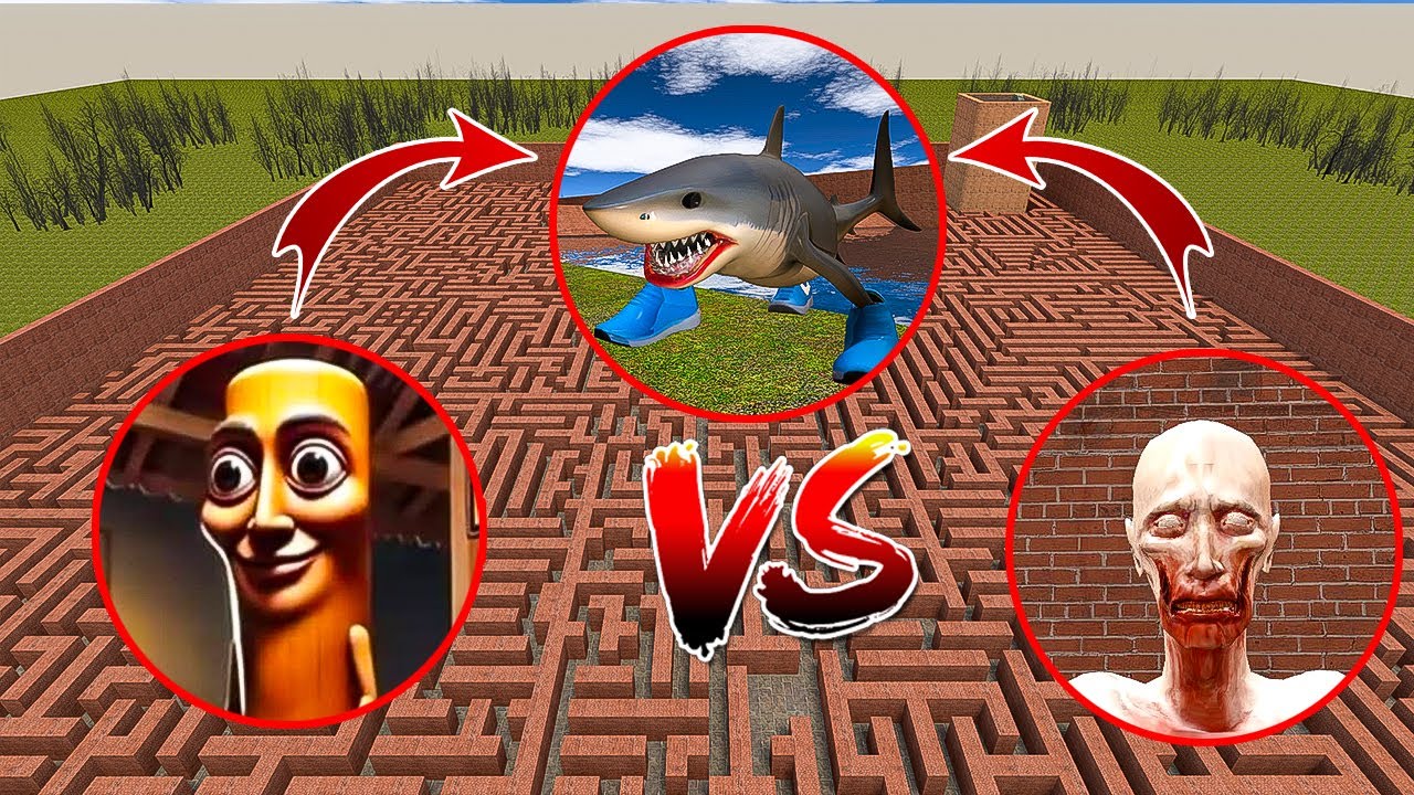 Tung Tung Tung Sahur VS SCP-096 VS Tralalero Tralala In Garry's Mod #15