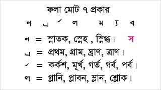 ফলা, ন ফলা, ফলার উচ্চারণ, ফলার ব্যবহার, fola bangla. বাংলা ফলা শেখার সহজ নিয়ম || Bangla Fola