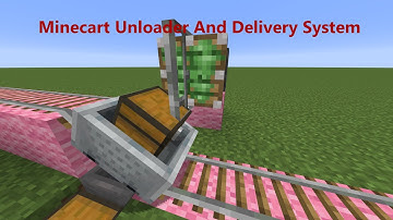 Minecart Unloader and Delivery System for Minecraft Java Edition