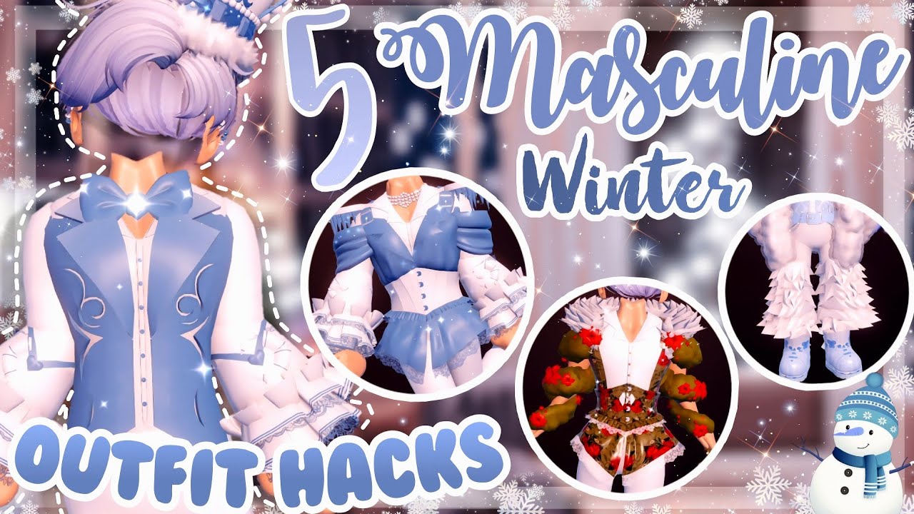 5 MASCULINE WINTER OUTFIT HACKS ️🎄 You must try! | Royale High Roblox ...