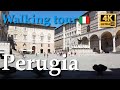 Perugia, Italy【Walking Tour】4K