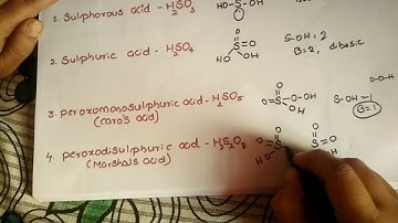 Oxoacids of sulphur-short trick to write structure,basicuty.