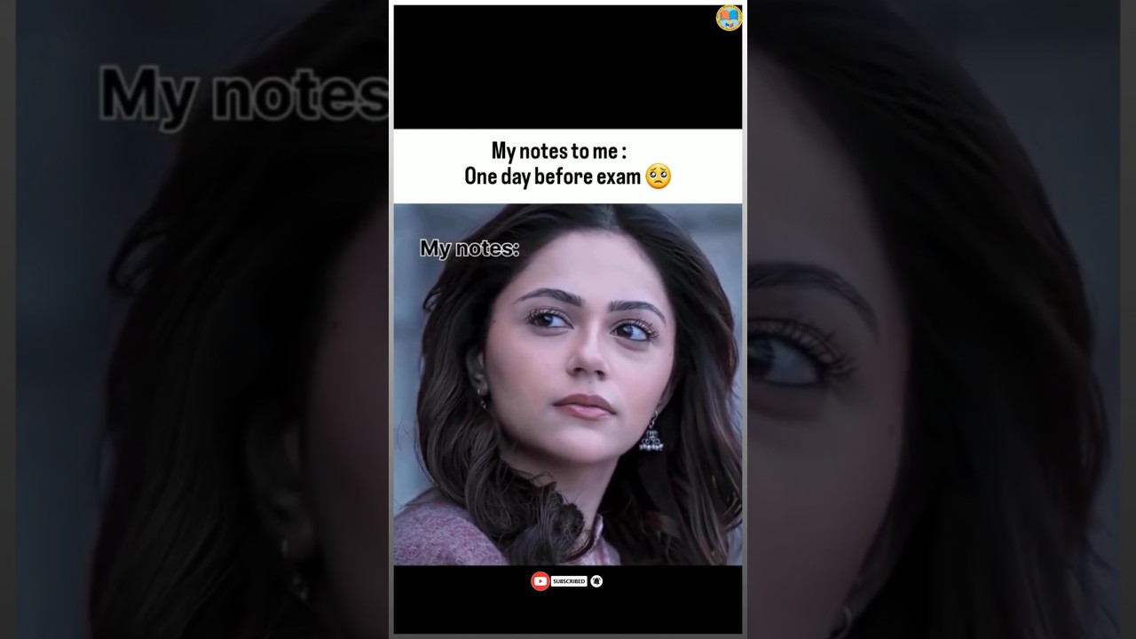 Exam Notes vs Me: The Ultimate One Day Before Struggle! 📚😭 | 