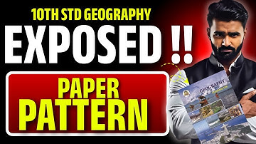 10th Std Geography Paper Pattern EXPOSED !! | BOARD EXAM 2026 | Pradeep Giri Sir