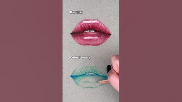 How To Draw Lips #howtodraw #coloredpencil #coloring #colortheory Artane