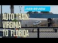 Amtrak Auto Train Virginia to Florida Review (Including Tour of Sleeping Car Bedroom)