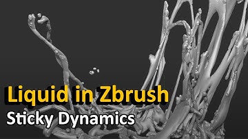 Liquid effect in Zbrush