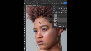 Skin Retouch Frequency Separation photoshop tutorial