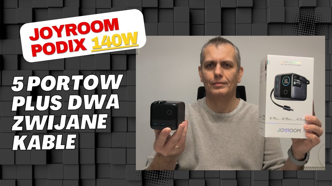 Joyroom Podix JR-TRD01 – Stacja Ładowania 140W GaN | Test i Recenzja