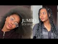 First time doing my jumbo box braids  south african youtuber