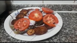 My own recipe of fried fish & potato