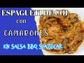 CAMARONES EN SALSA BBQ EN ESPAGUETI DE COL/BAJO EN CARBOHIDRATOS/KETO DIET/LOW CARBS