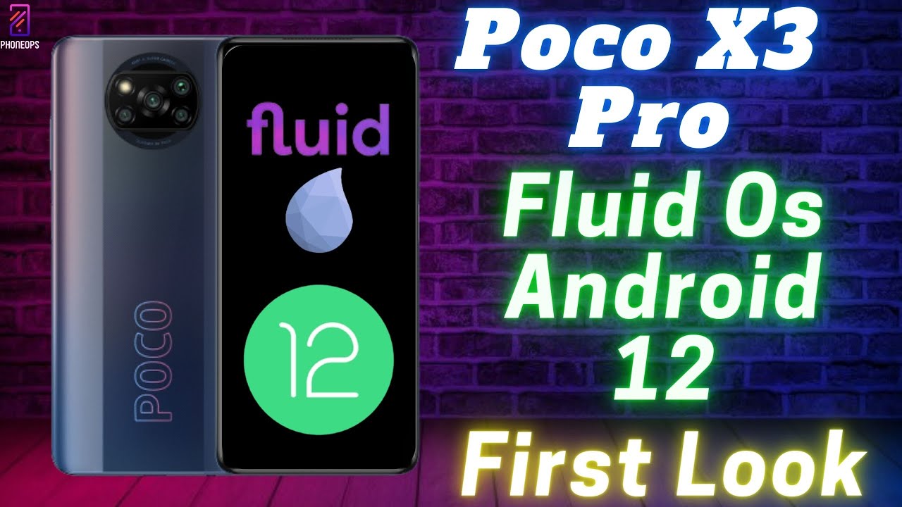 POCO X3 Pro Android 12 | FLUID OS 2.0 | First Look | Features Bugs ...