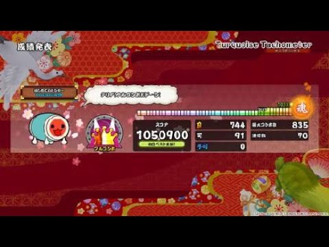［太鼓の達人 セッションでドドンがドン！］Turquoise Tachometer　FC