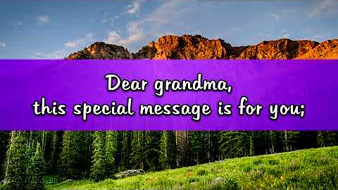 Birthday Message for Grandma - Happy Birthday