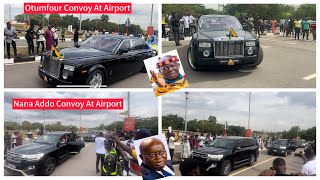 Otumfour Convoy Vrs Nana Addo Convoy at Opening of Kumasi Airport,The Longest Ever | Expensive Cars
