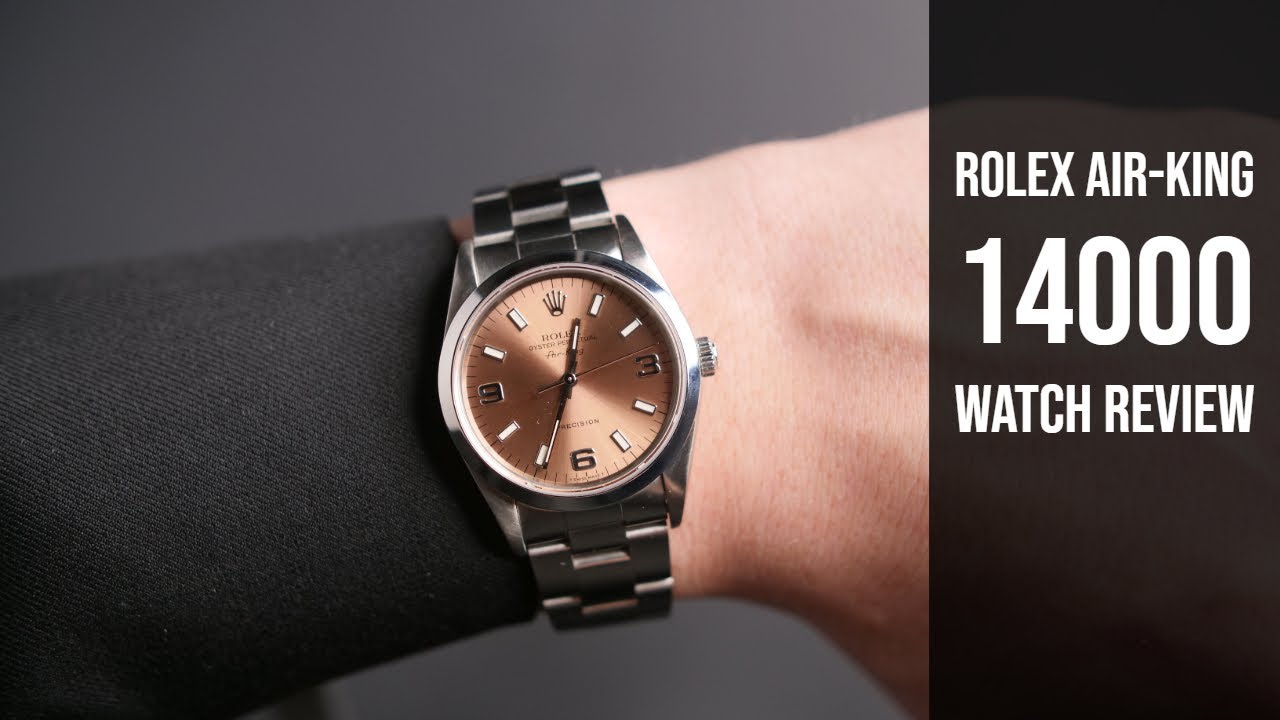 Used Rolex Air-King 14000 Salmon Dial 