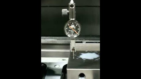 Y axis backlash test with ten thousandths indicator.mov