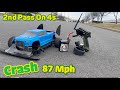 Arrma Big Rock 2nd pass on 4s with 2900kv TP 87 mph