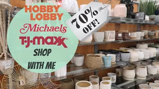 70% OFF at Michael's! | Hobby Lobby, Michaels and TJ Maxx Planter Shopping