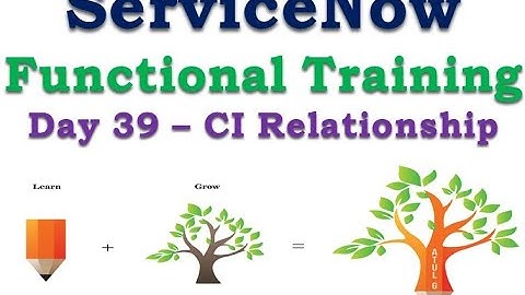 Batch2 :: Day 39 || CI Relationship || ServiceNow Functional Training || Quebec #Shorts #Short