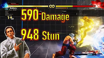 Highest Damage & Stun Ryu Combo.