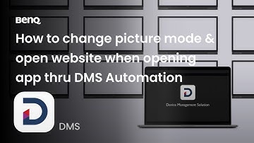 [BenQ FAQ] Public Display Product_How to change picture mode and open website thru DMS automation?
