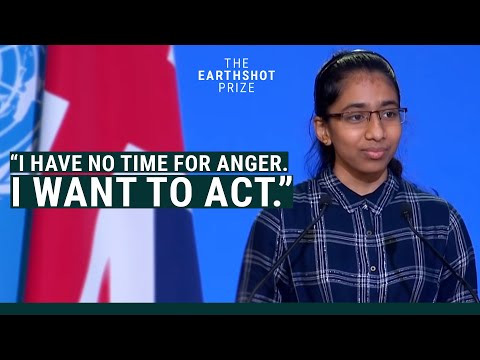 Vinisha Umashankar Gives Impassioned Speech at the COP26 World Leaders Summit #EarthshotPrize